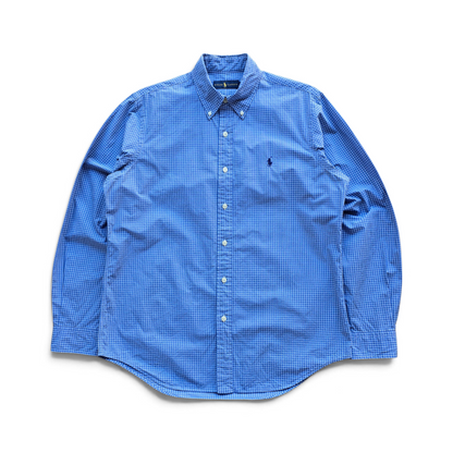 Ralph Lauren Check Long Sleeve Button Up Shirt - M