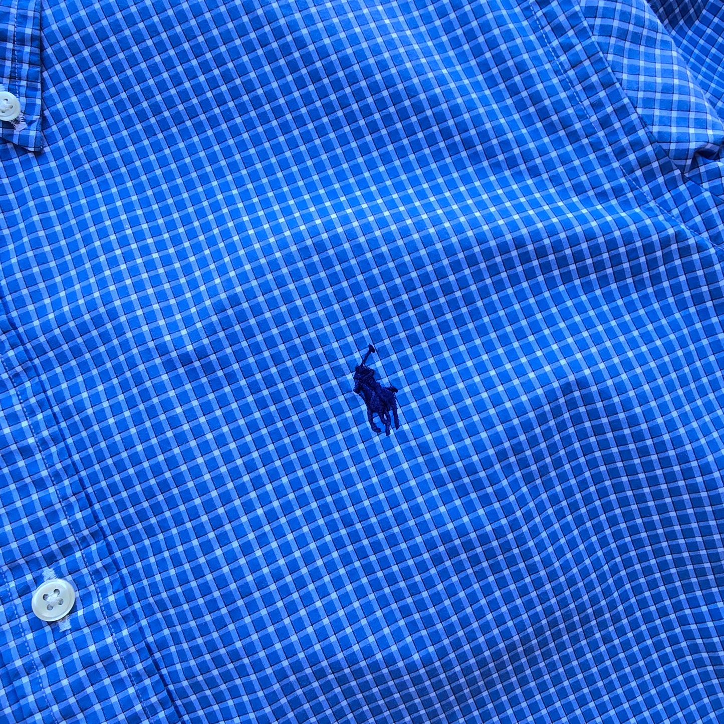 Ralph Lauren Check Long Sleeve Button Up Shirt - M