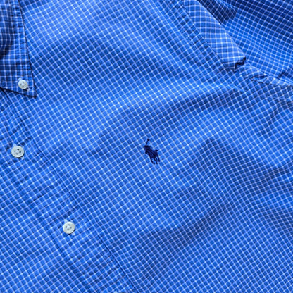 Ralph Lauren Check Long Sleeve Button Up Shirt - M