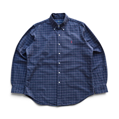 Ralph Lauren Plaid Long Sleeve Button Up Shirt - L