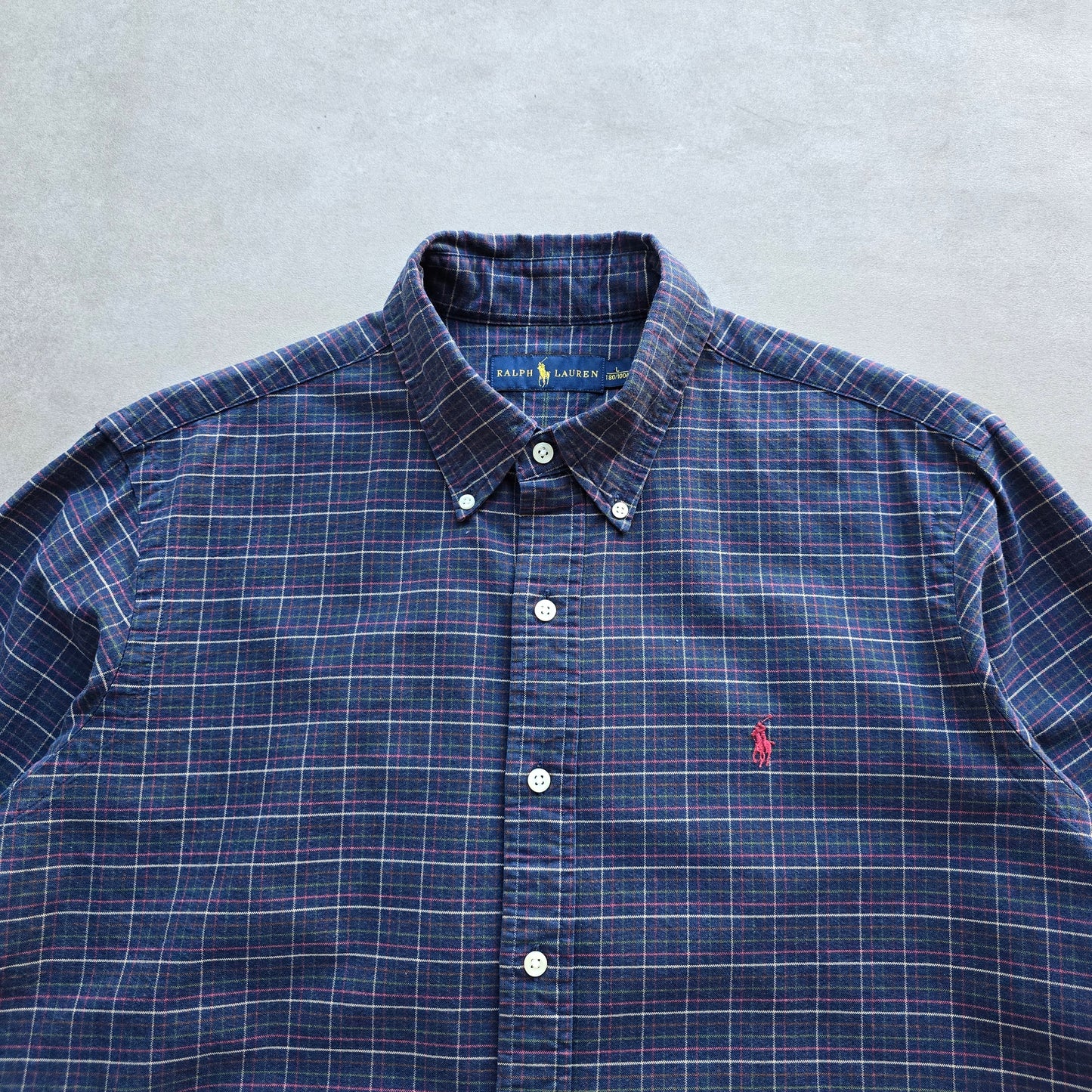Ralph Lauren Plaid Long Sleeve Button Up Shirt - L