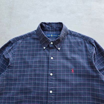 Ralph Lauren Plaid Long Sleeve Button Up Shirt - L