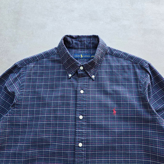 Ralph Lauren Plaid Long Sleeve Button Up Shirt - L