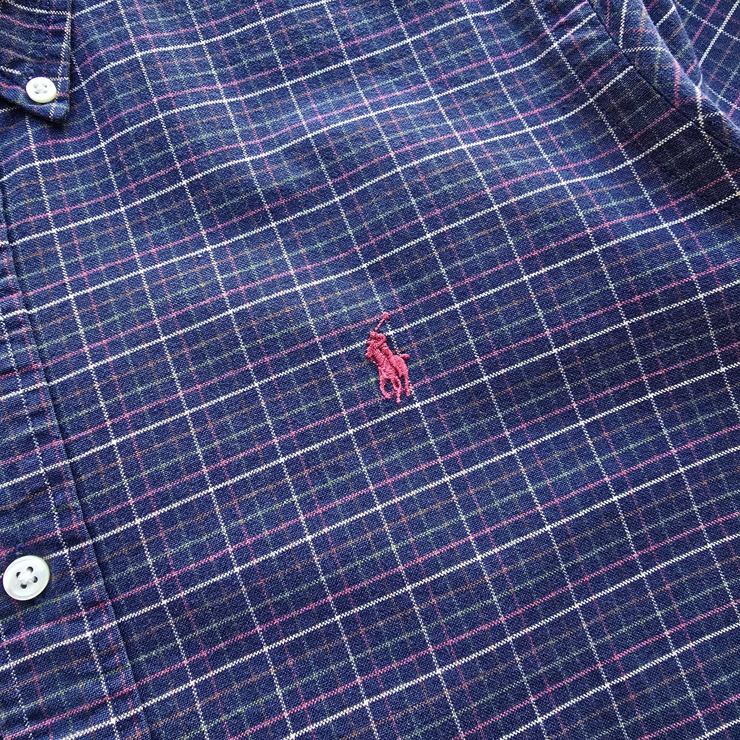 Ralph Lauren Plaid Long Sleeve Button Up Shirt - L