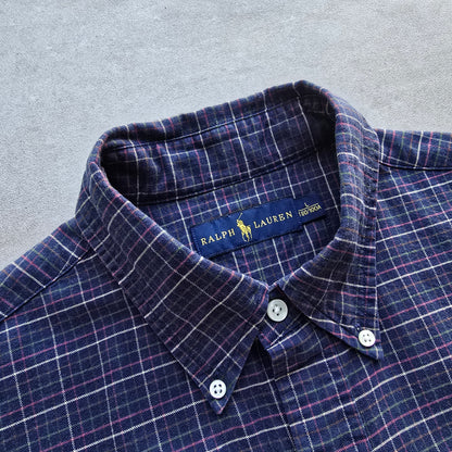 Ralph Lauren Plaid Long Sleeve Button Up Shirt - L