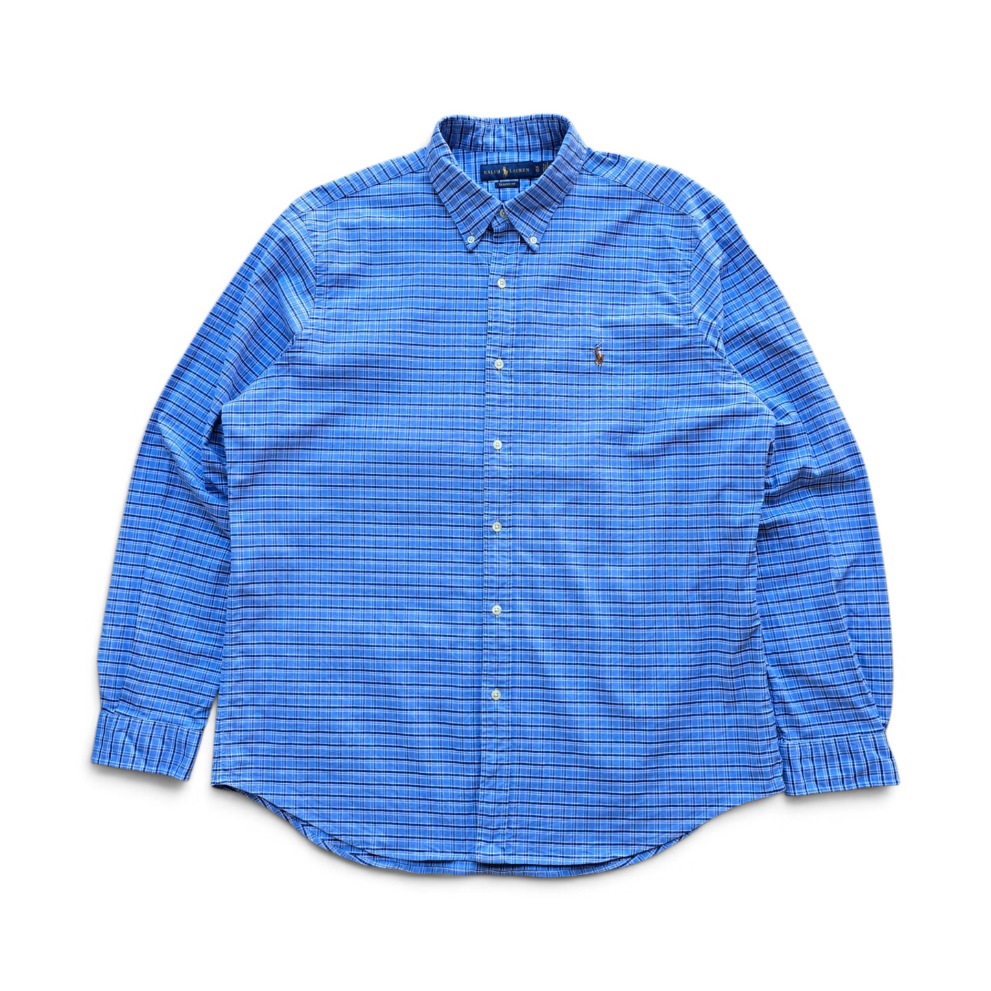 Ralph Lauren Plaid Long Sleeve Button Up Shirt - XL