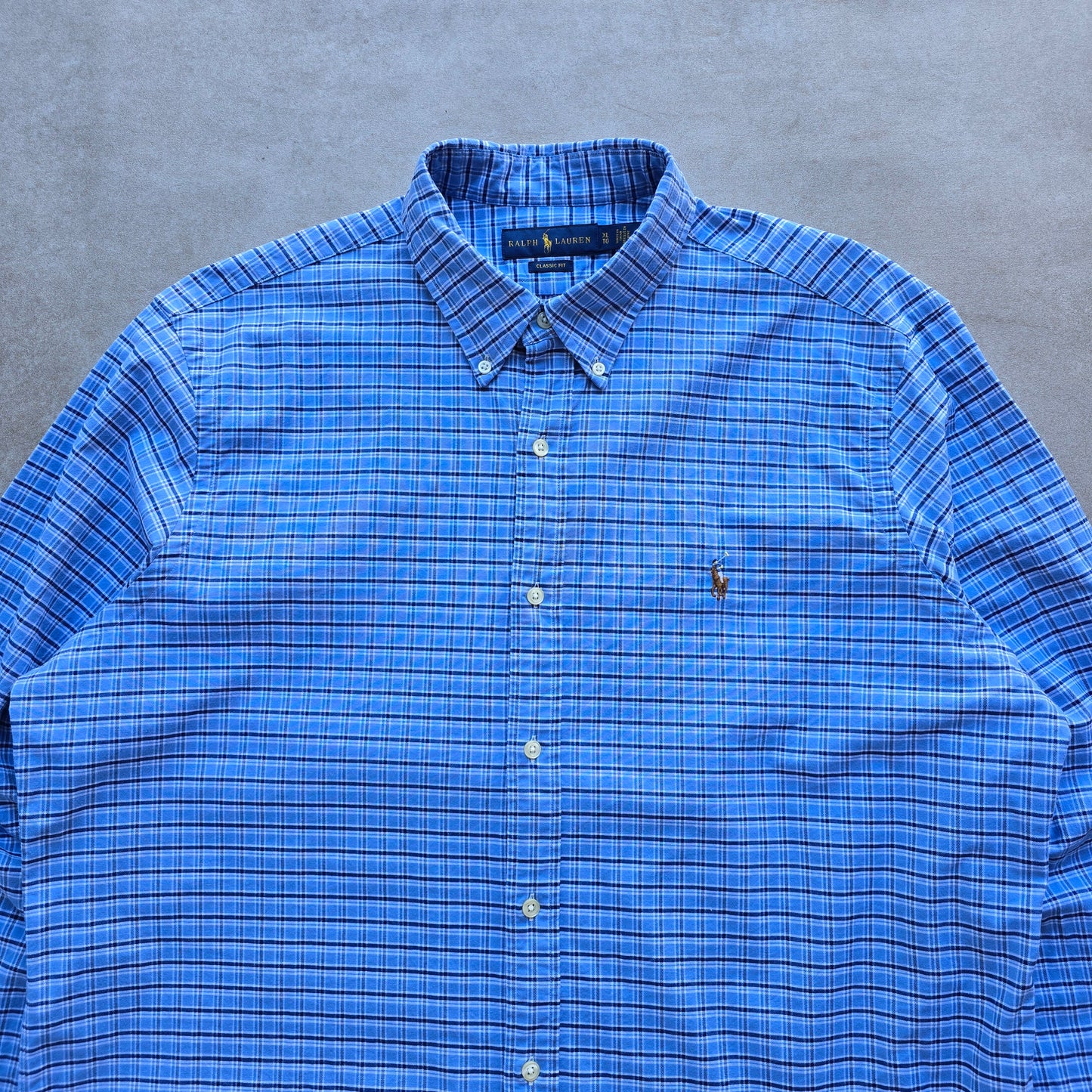 Ralph Lauren Plaid Long Sleeve Button Up Shirt - XL