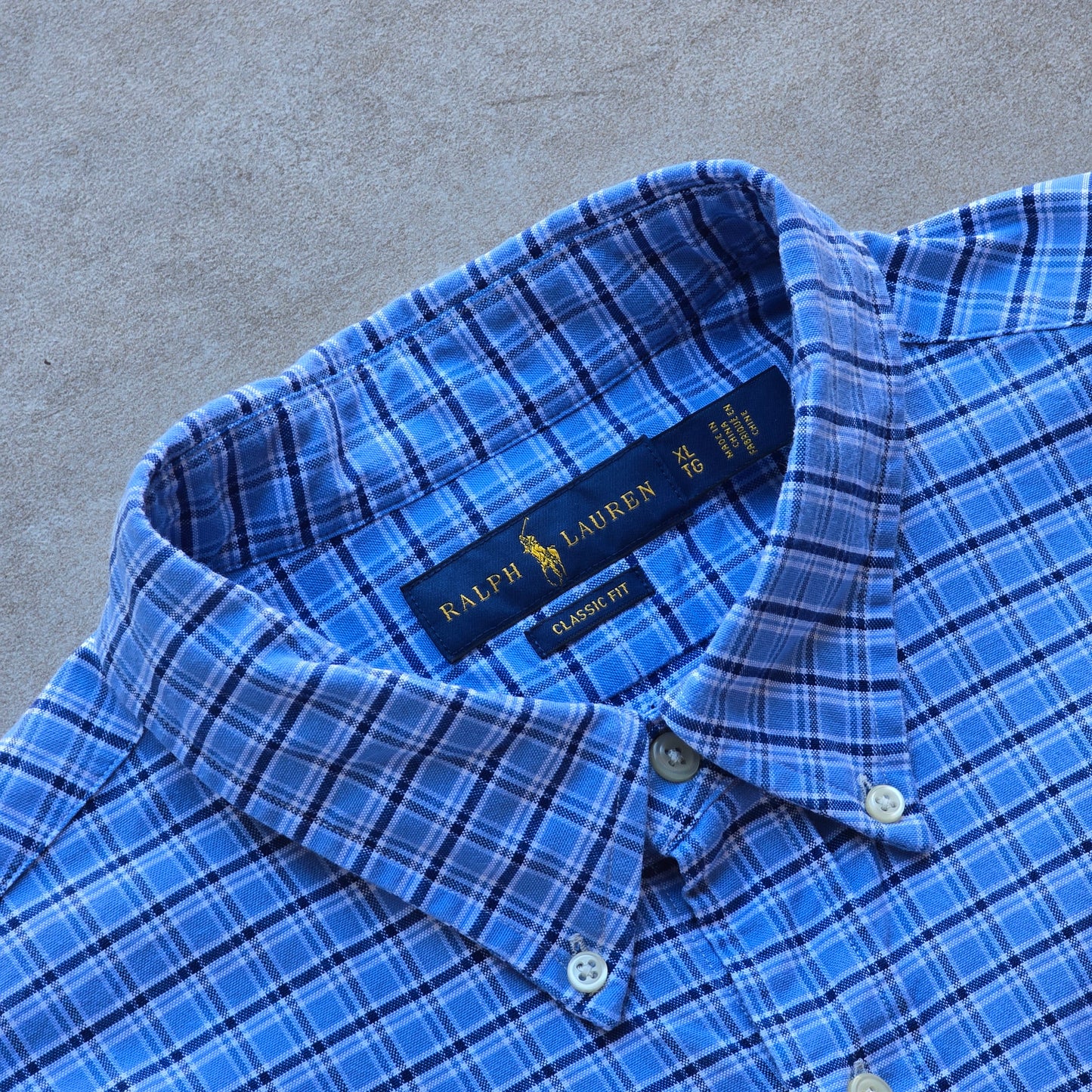 Ralph Lauren Plaid Long Sleeve Button Up Shirt - XL