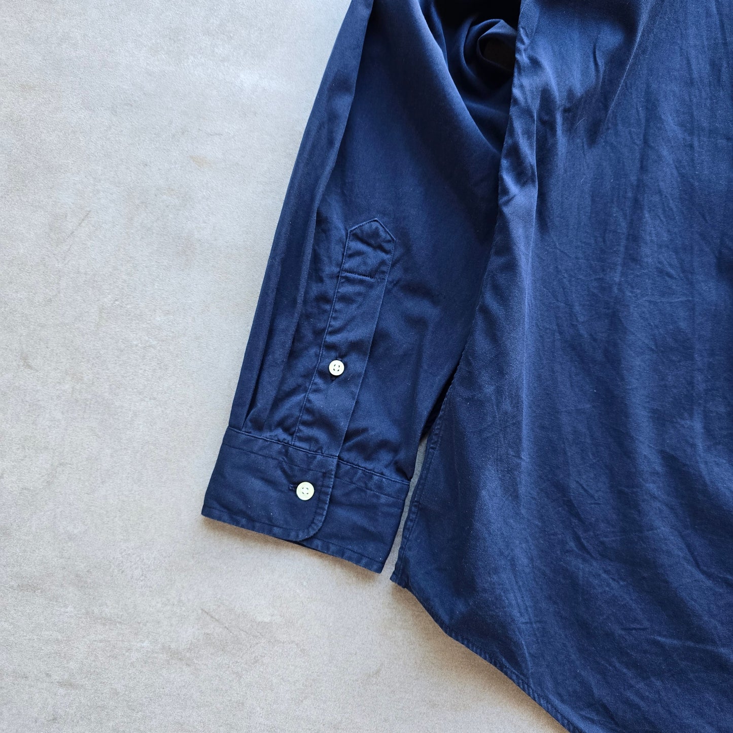 Ralph Lauren Navy Blue Long Sleeve Button Up Shirt - XL