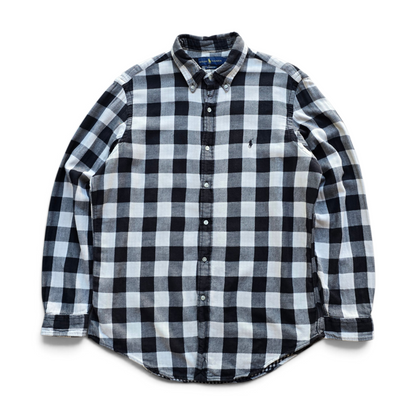 Ralph Lauren Check Long Sleeve Button Up Flannel Shirt - L