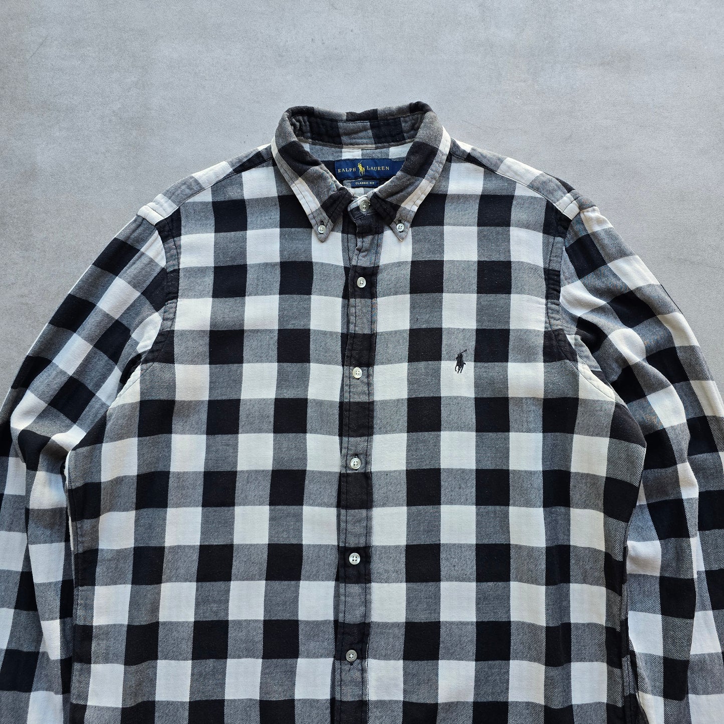 Ralph Lauren Check Long Sleeve Button Up Flannel Shirt - L