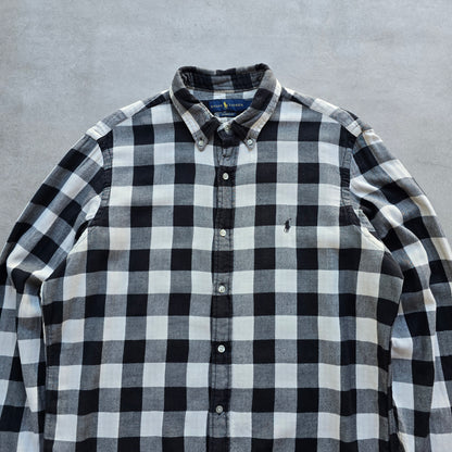 Ralph Lauren Check Long Sleeve Button Up Flannel Shirt - L