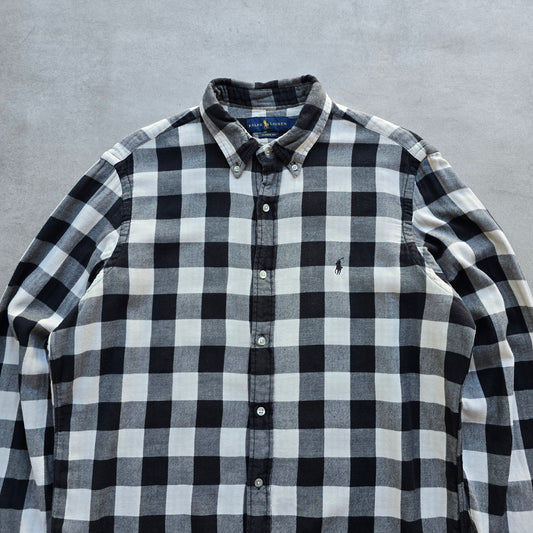 Ralph Lauren Check Long Sleeve Button Up Flannel Shirt - L
