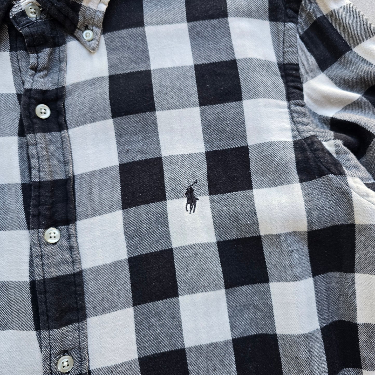 Ralph Lauren Check Long Sleeve Button Up Flannel Shirt - L