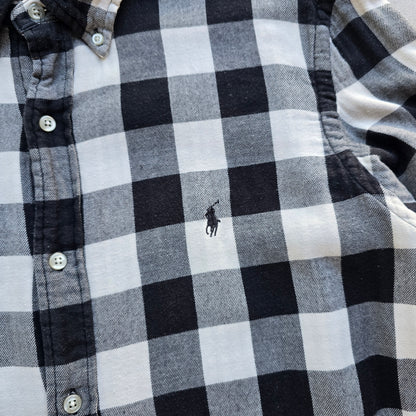 Ralph Lauren Check Long Sleeve Button Up Flannel Shirt - L