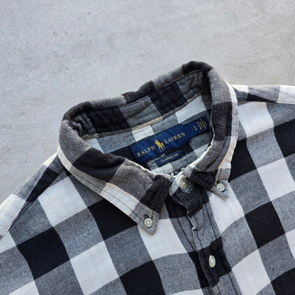 Ralph Lauren Check Long Sleeve Button Up Flannel Shirt - L