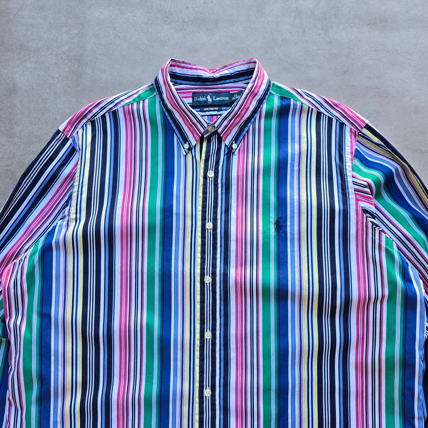 Ralph Lauren Striped Long Sleeve Button Up Shirt - XXL