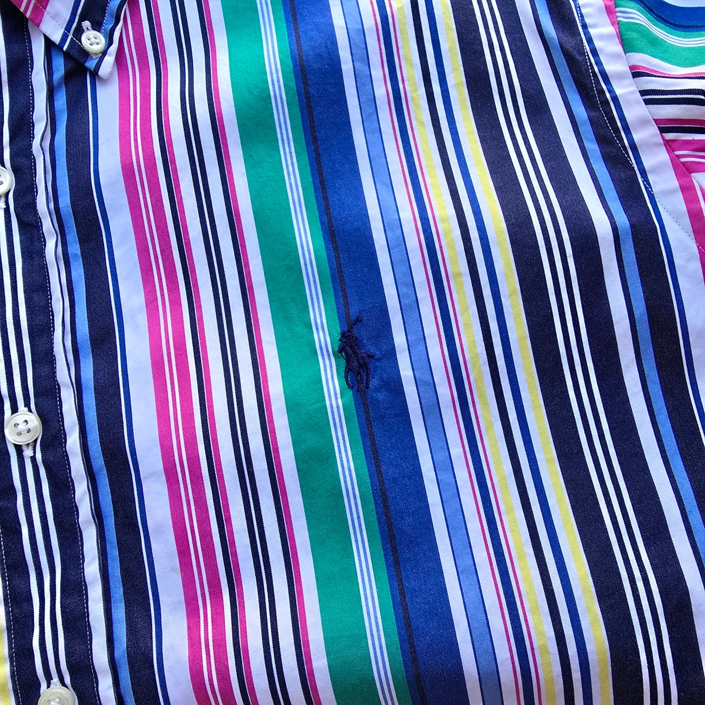 Ralph Lauren Striped Long Sleeve Button Up Shirt - XXL