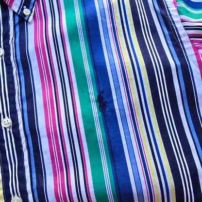 Ralph Lauren Striped Long Sleeve Button Up Shirt - XXL