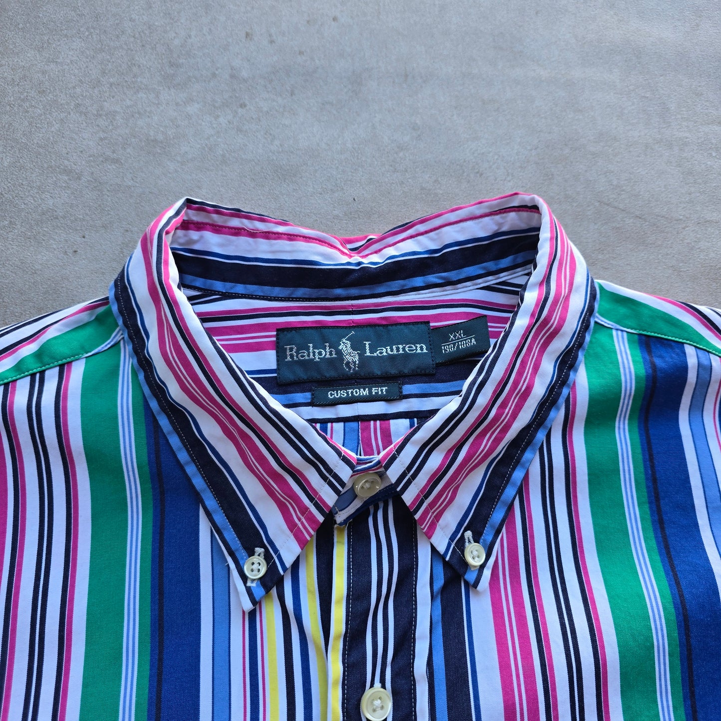 Ralph Lauren Striped Long Sleeve Button Up Shirt - XXL