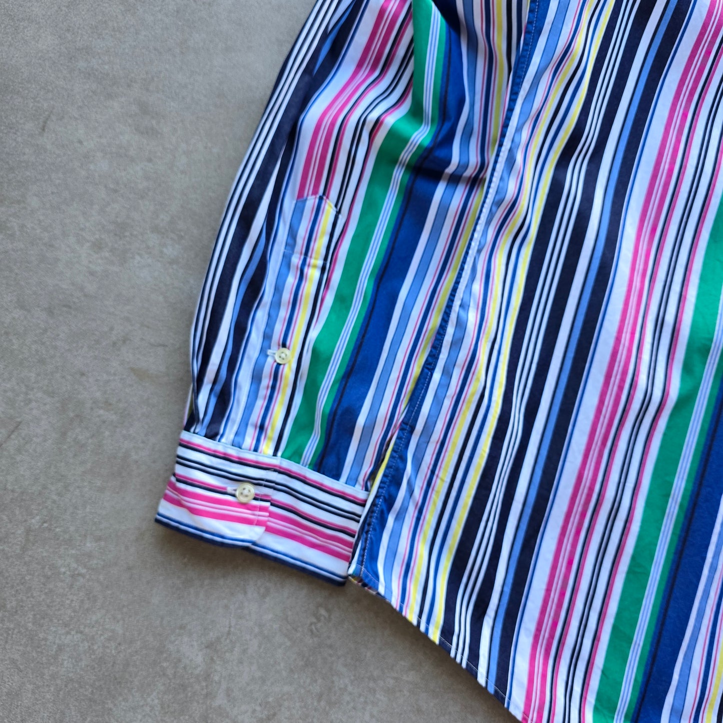 Ralph Lauren Striped Long Sleeve Button Up Shirt - XXL