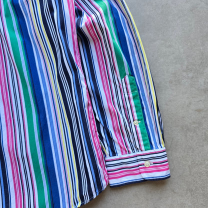 Ralph Lauren Striped Long Sleeve Button Up Shirt - XXL