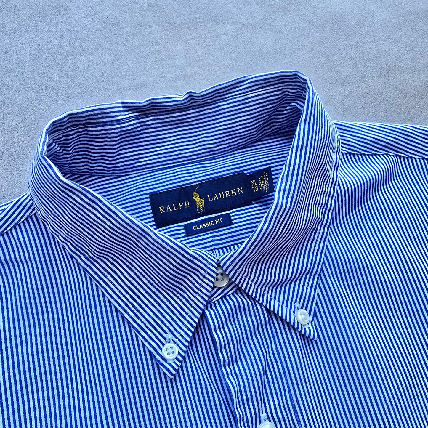 Ralph Lauren Striped Long Sleeve Button Up Shirt - XL