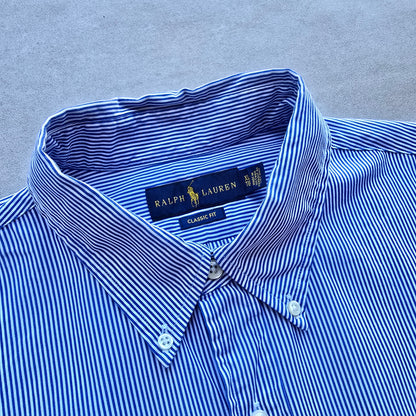 Ralph Lauren Striped Long Sleeve Button Up Shirt - XL