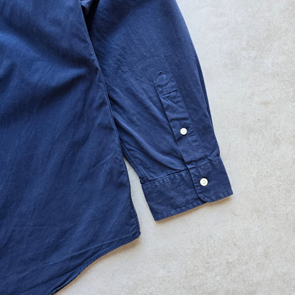 Ralph Lauren Navy Blue Long Sleeve Button Up Shirt - XL