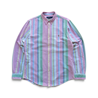Ralph Lauren Striped Long Sleeve Button Up Shirt - L