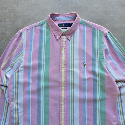 Ralph Lauren Striped Long Sleeve Button Up Shirt - L