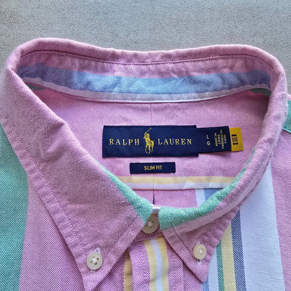 Ralph Lauren Striped Long Sleeve Button Up Shirt - L