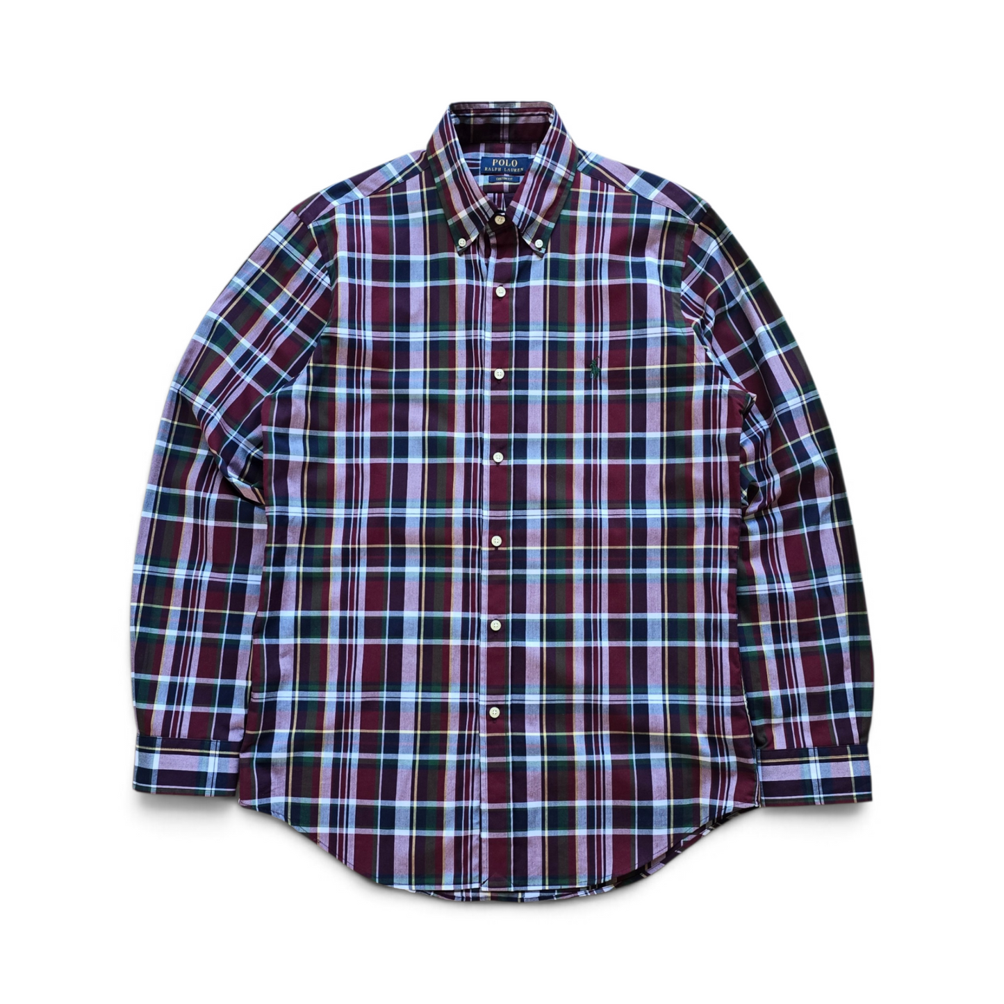Ralph Lauren Plaid Long Sleeve Button Up Shirt - M