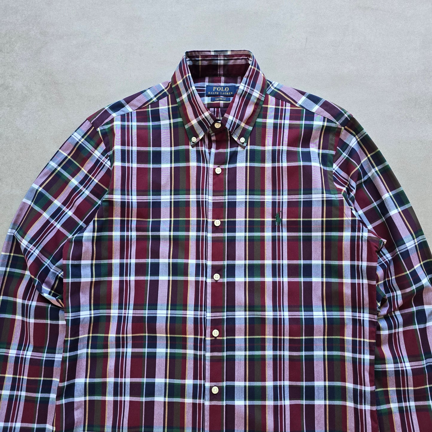 Ralph Lauren Plaid Long Sleeve Button Up Shirt - M