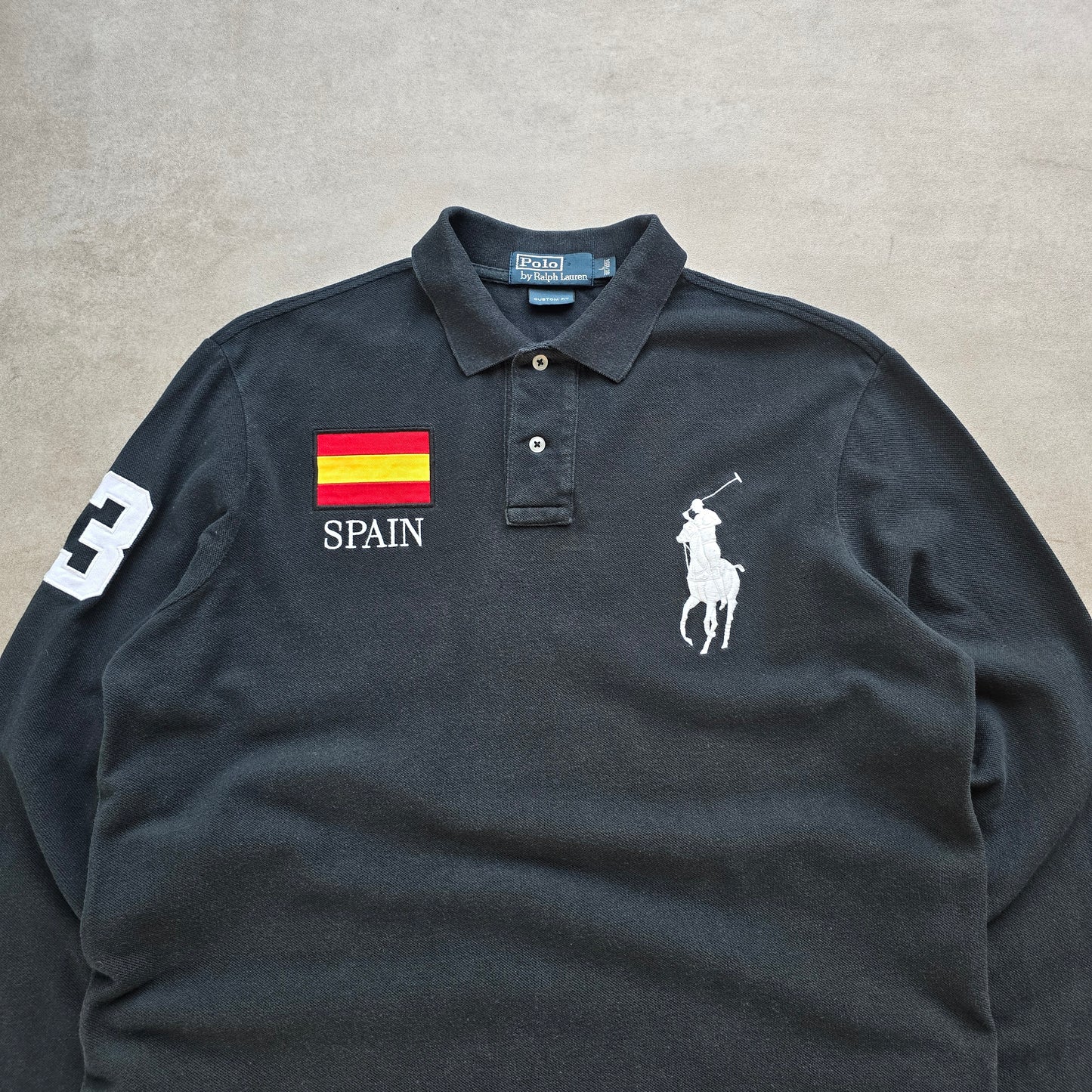 Ralph Lauren Spain Long Sleeve Polo Shirt - L