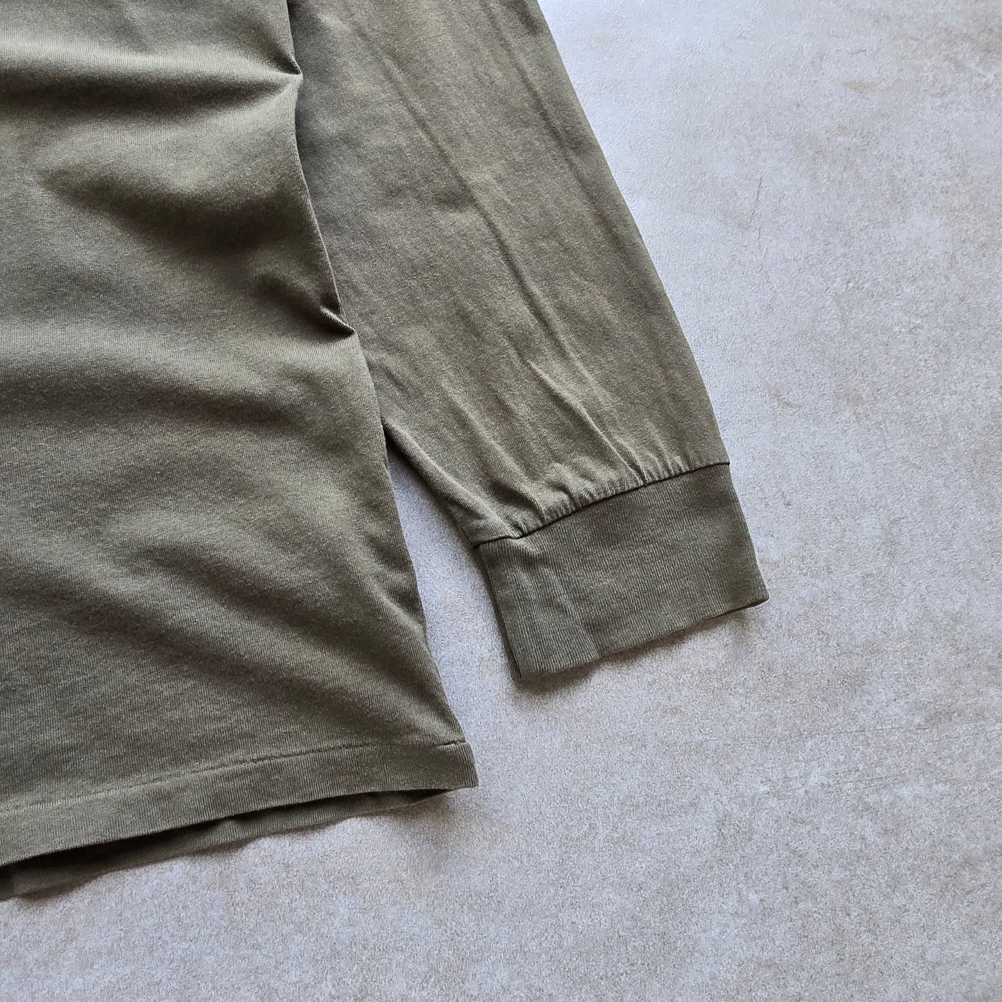 Ralph Lauren Khaki Green Long Sleeve Tee - XL