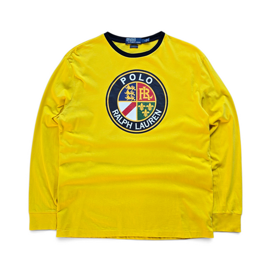 Ralph Lauren Ringer Crest Logo Long Sleve Tee - M