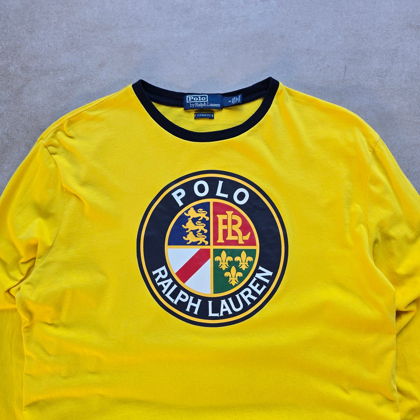 Ralph Lauren Ringer Crest Logo Long Sleve Tee - M
