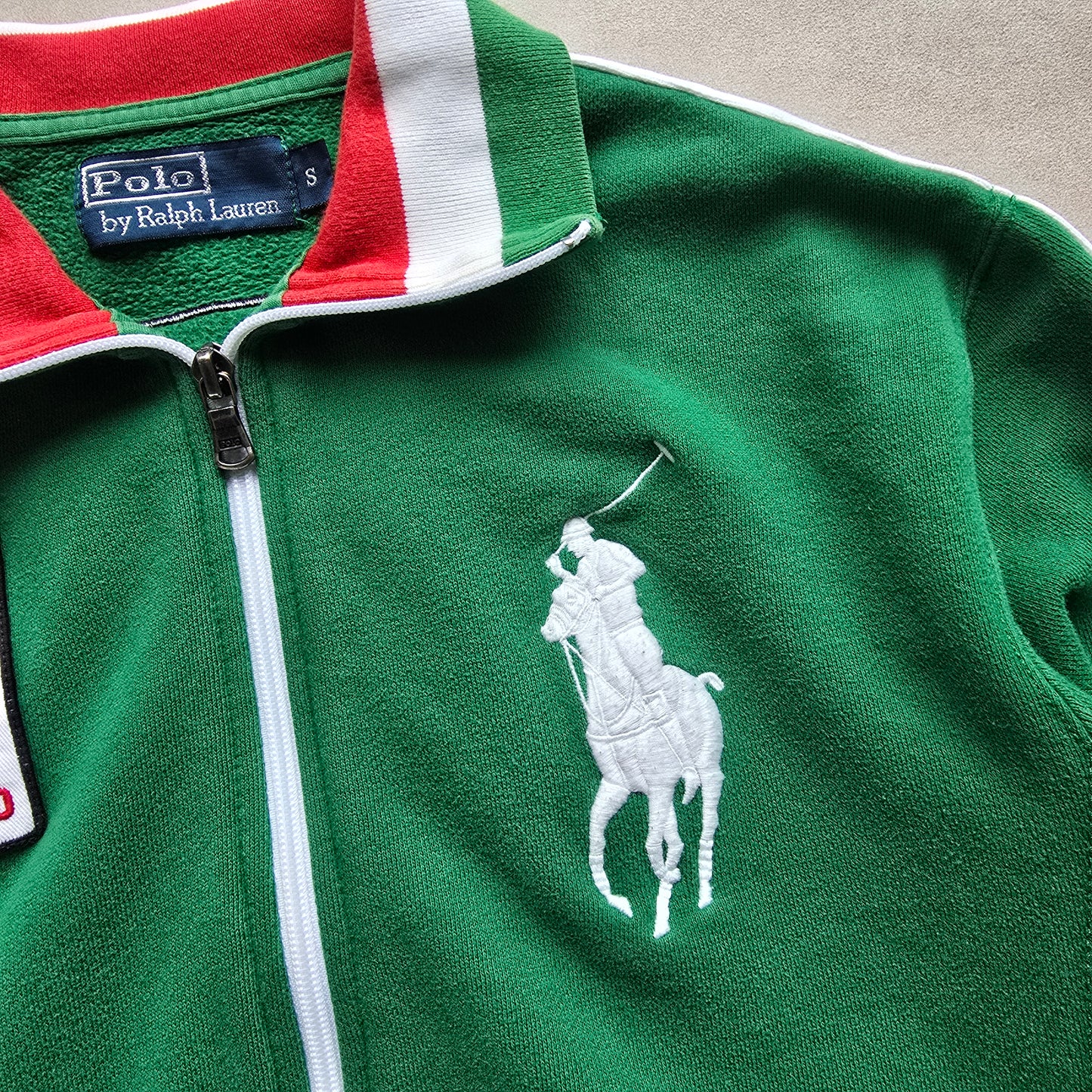 Vintage Ralph Lauren Italy Full Zip Sweatshirt - S
