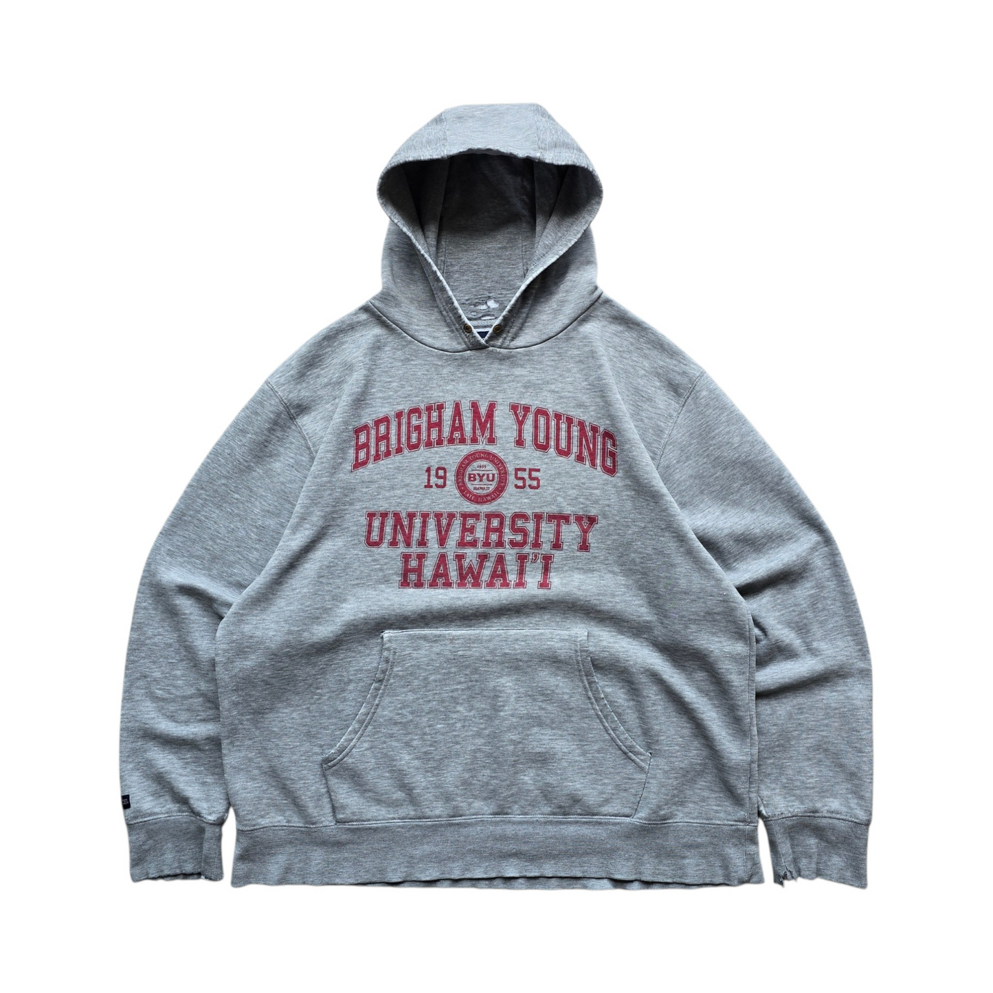 Vintage Distressed BYU University Hawaii Hoodie - XL