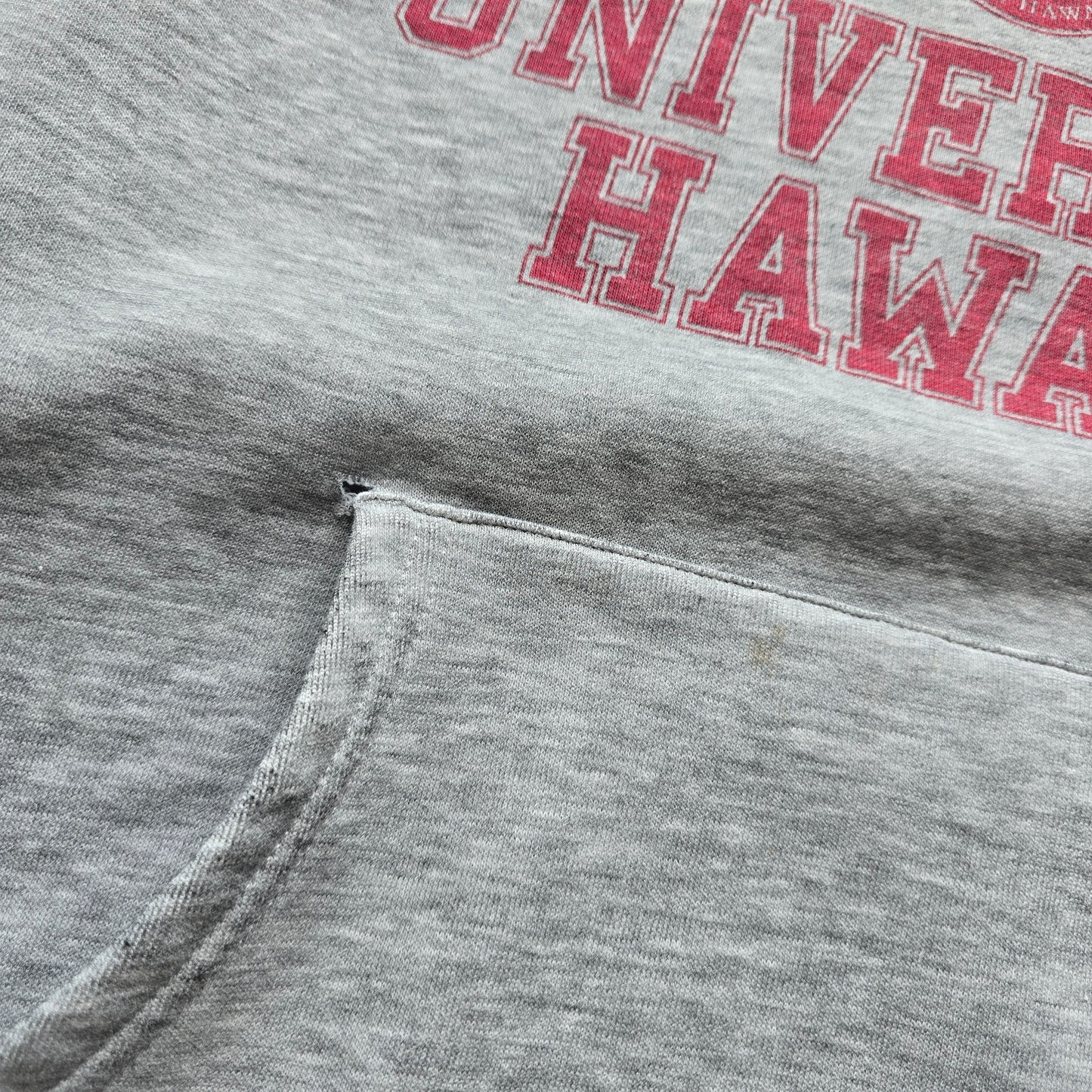 Vintage Distressed BYU University Hawaii Hoodie - XL