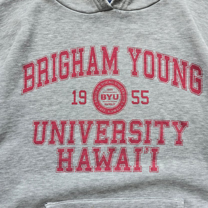 Vintage Distressed BYU University Hawaii Hoodie - XL