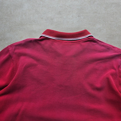 Vintage 2000's Nike Mini Swoosh Long Sleeve Polo Shirt - M/L