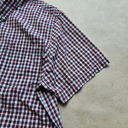 Vintage 2000's Timberland Plaid Short Sleeve Button Up Shirt - XXL