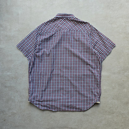 Vintage 2000's Timberland Plaid Short Sleeve Button Up Shirt - XXL