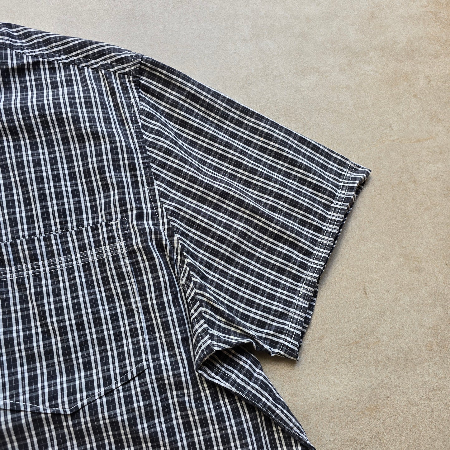 Vintage 2000's Timberland Plaid Short Sleeve Button Up Shirt - XXL