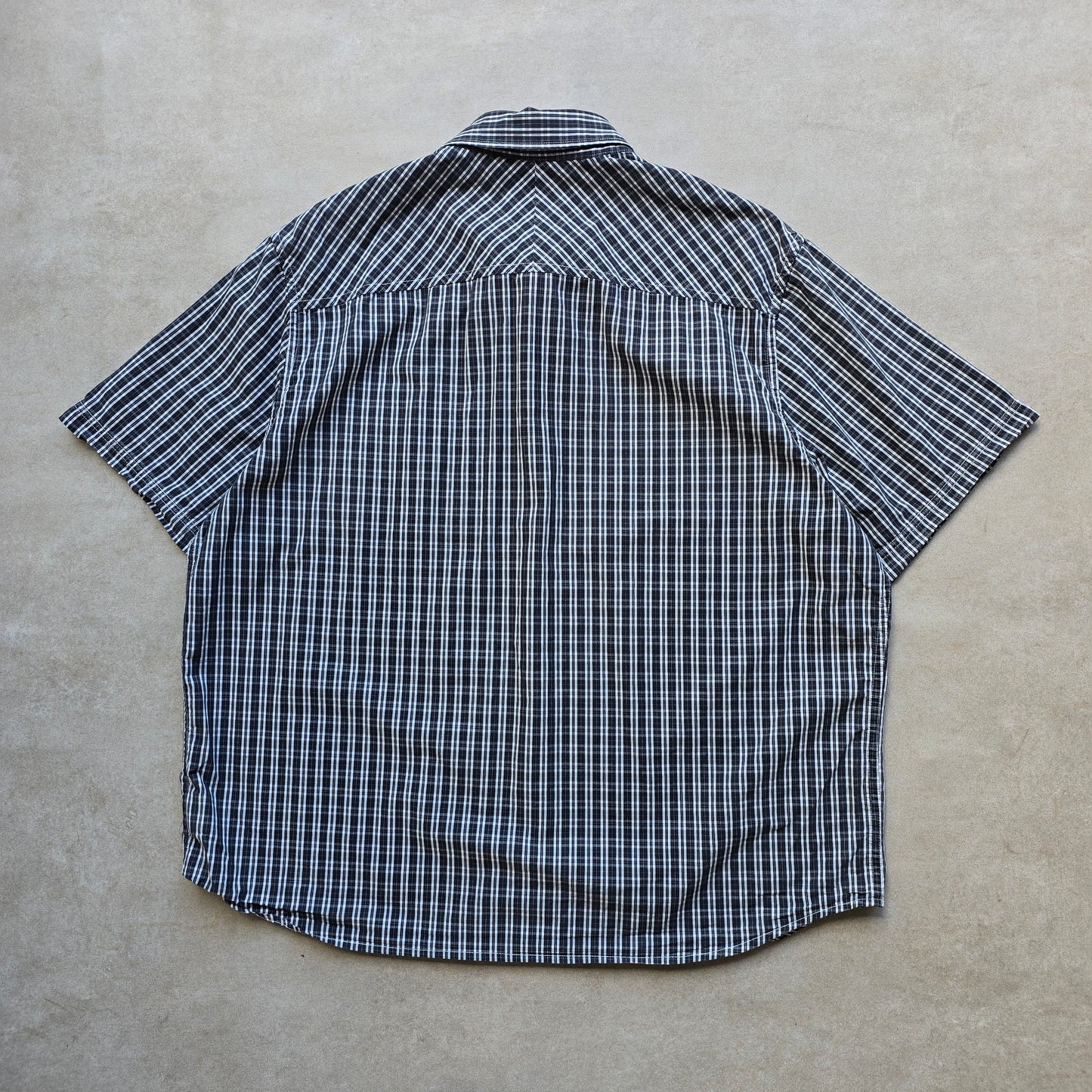 Vintage 2000's Timberland Plaid Short Sleeve Button Up Shirt - XXL