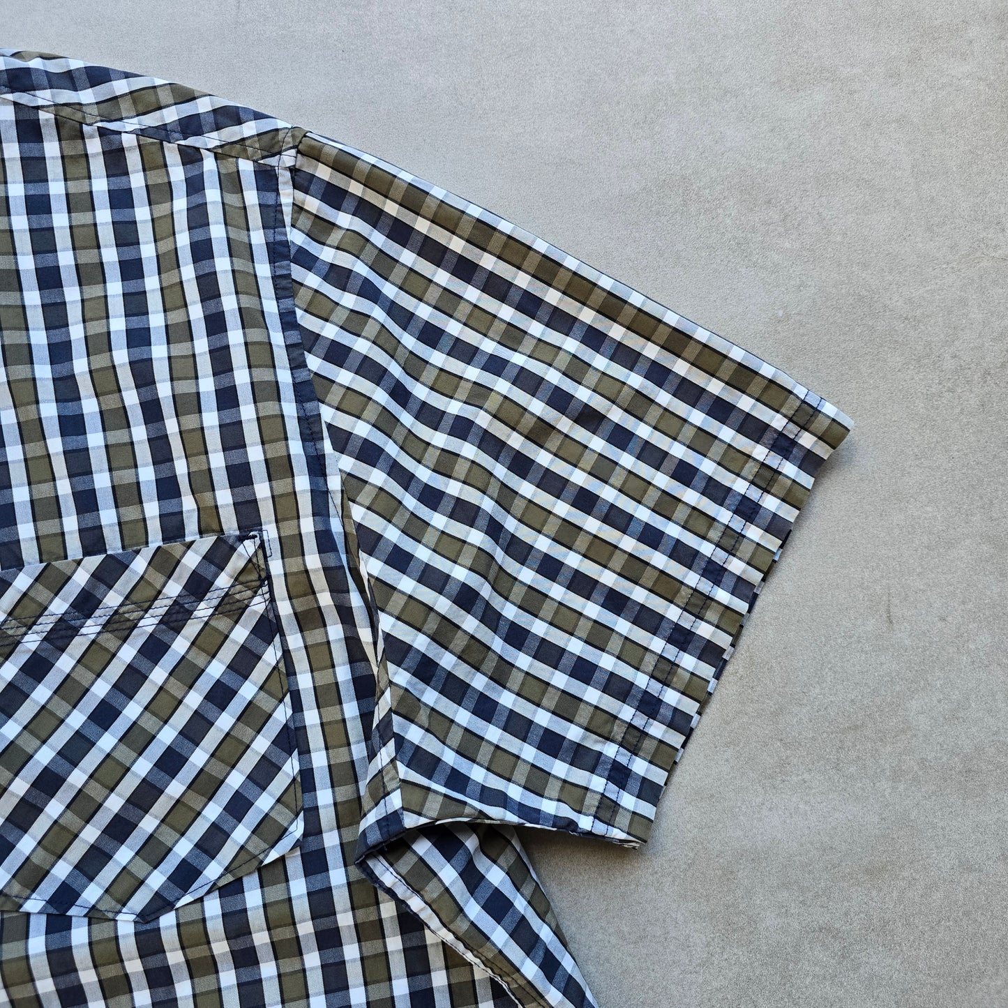 Vintage 2000's Timberland Plaid Short Sleeve Button Up Shirt - XXL