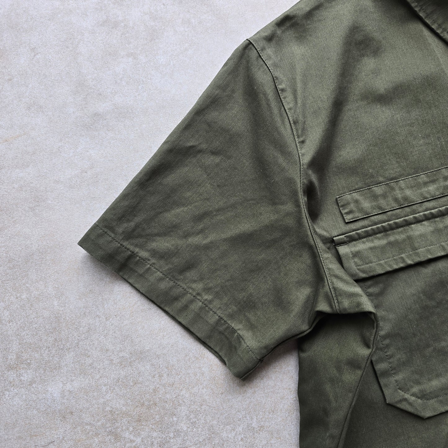 Nike Mini Swoosh Military Short Sleeve Button Up Shirt - M/L