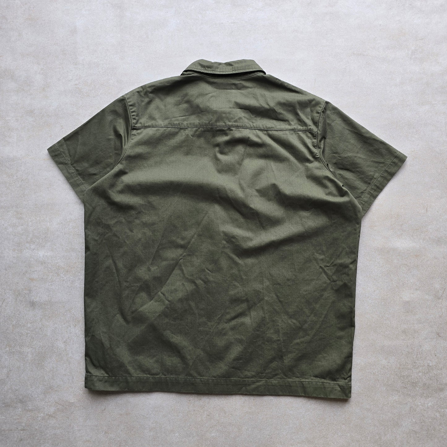 Nike Mini Swoosh Military Short Sleeve Button Up Shirt - M/L